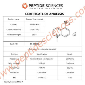 5-Amino-1MQ 50mg (60 Capsules) - Peptide Sciences - Image 3