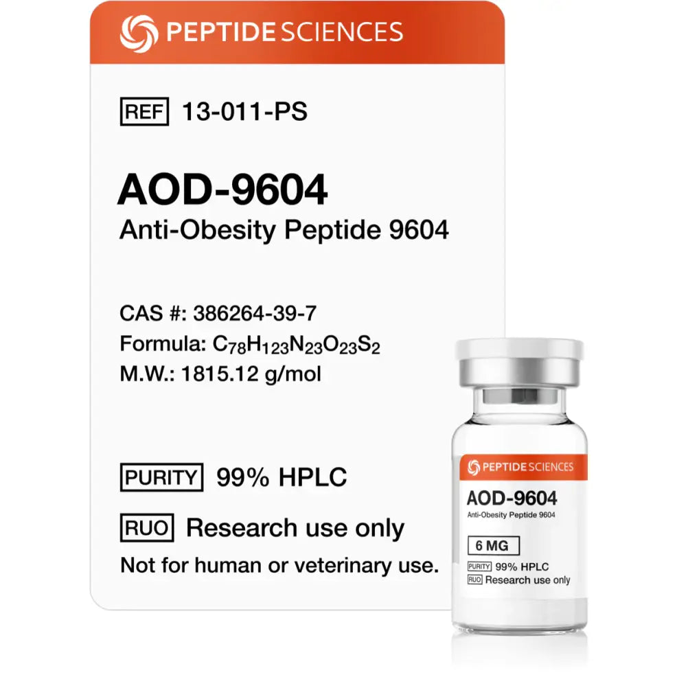 AOD9604 6mg - Peptide Sciences 1 AOD9604 6mg - Peptide Sciences