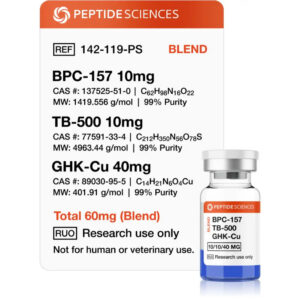 BPC-157, TB-500, GHK-Cu (Glow Blend) 60mg - Peptide Sciences
