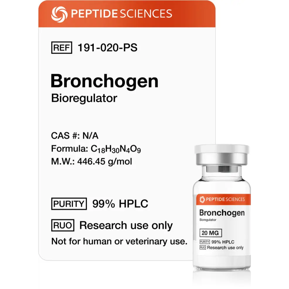 Bronchogen 20mg (Bioregulator) - Peptide Sciences 1 Bronchogen 20mg (Bioregulator) - Peptide Sciences