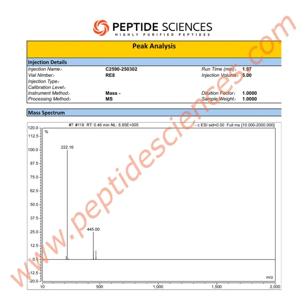 Bronchogen 20mg (Bioregulator) - Peptide Sciences 3 Bronchogen 20mg (Bioregulator) - Peptide Sciences - Image 3