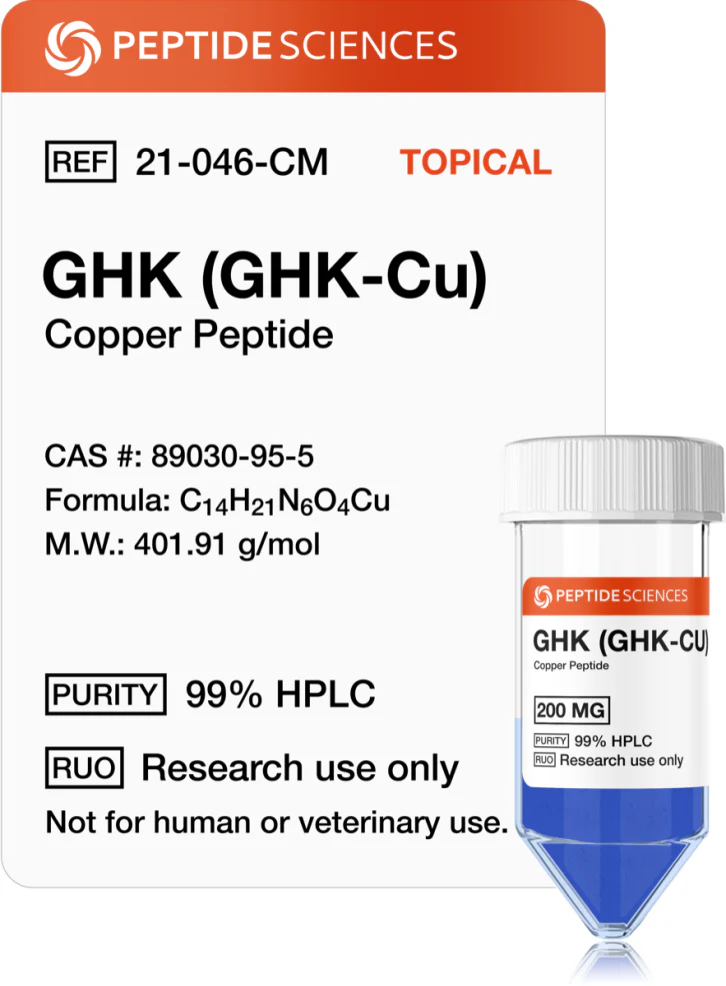 GHK-Cu 200 mg (Copper Peptide) (Topical) - Peptide Sciences 1 GHK-Cu 200 mg (Copper Peptide) (Topical) - Peptide Sciences