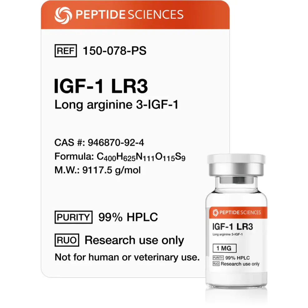 IGF-1 LR3 1mg - Peptide Sciences 1 IGF-1 LR3 1mg - Peptide Sciences