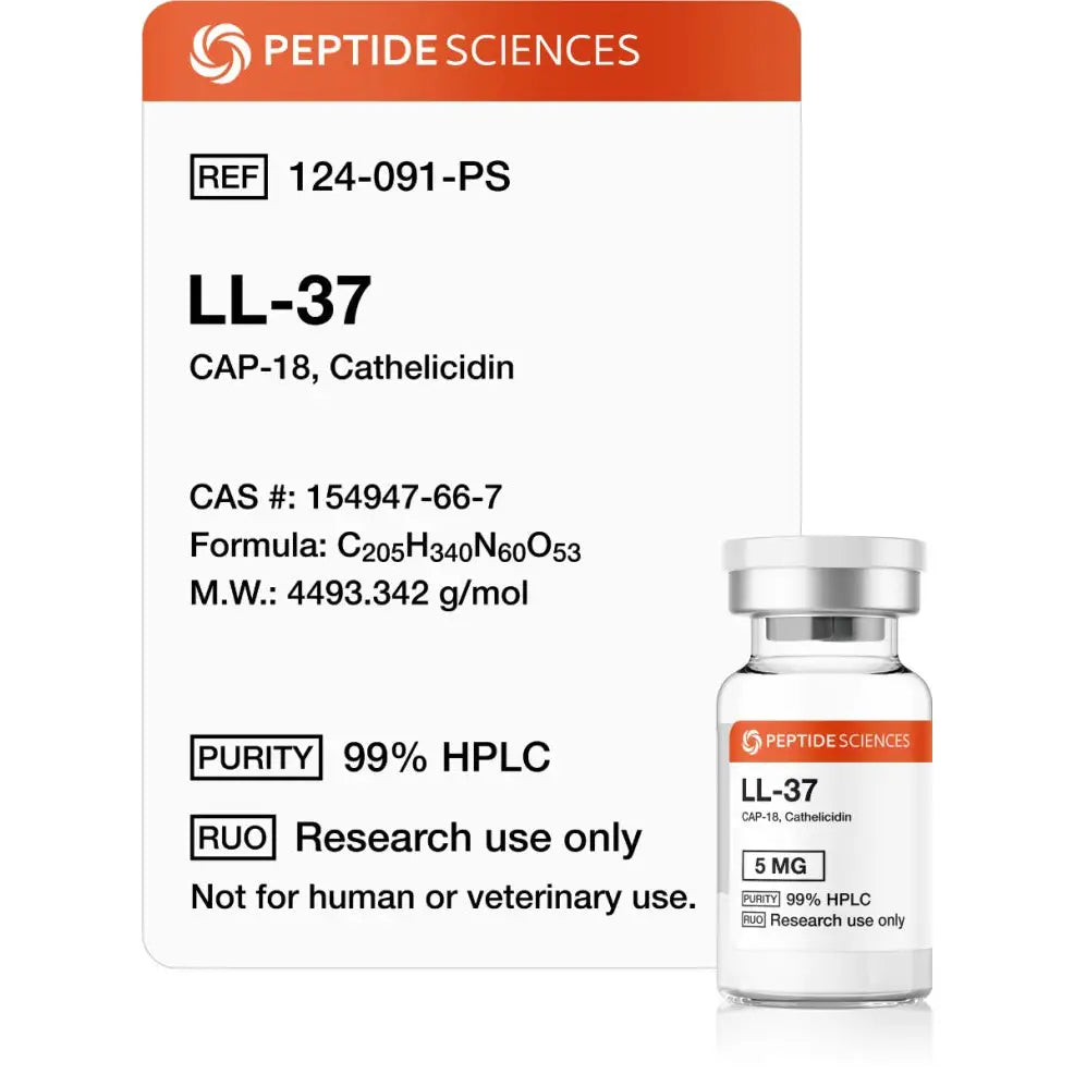 LL-37 5mg (CAP-18) - Peptide Sciences 1 LL-37 5mg (CAP-18) - Peptide Sciences