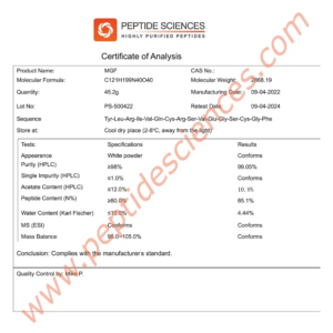 MGF IGF-1 Ec 5mg - Peptide Sciences 13 MGF IGF-1 Ec 5mg - Peptide Sciences - Image 7
