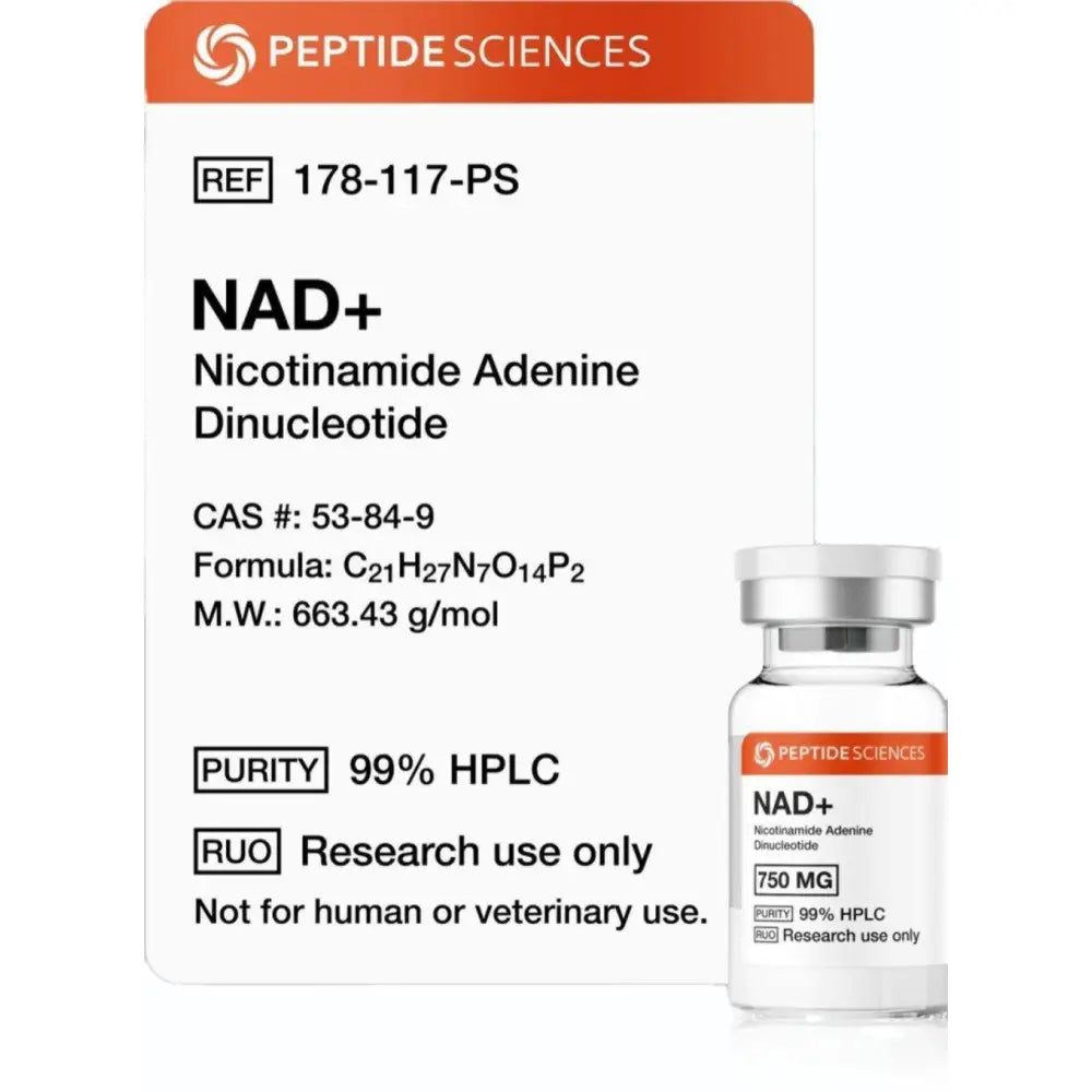 NAD+ 750mg - Peptide Sciences 1 NAD+ 750mg - Peptide Sciences