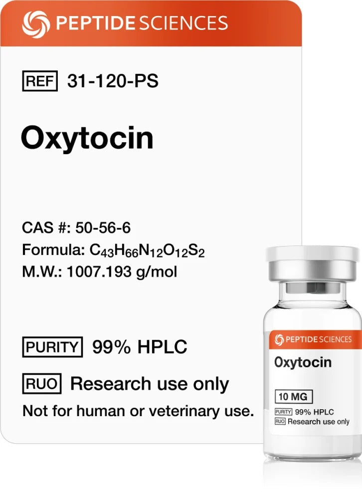 Oxytocin 10mg (6000 IU) - Peptide Sciences 1 Oxytocin 10mg (6000 IU) - Peptide Sciences