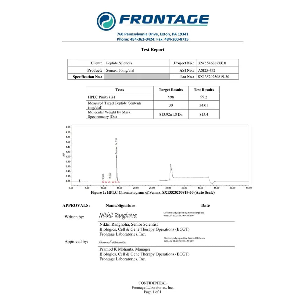 Semax 30mg - Peptide Sciences 4 Semax 30mg - Peptide Sciences - Image 4