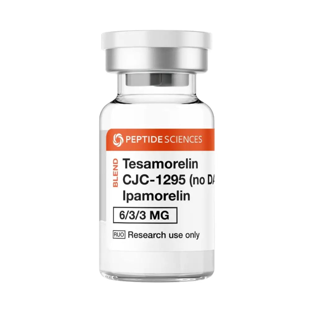 Tesamorelin, CJC-1295 (no DAC), Ipamorelin 12mg (Blend) - Peptide Sciences 2 Tesamorelin, CJC-1295 (no DAC), Ipamorelin 12mg (Blend) - Peptide Sciences - Image 2
