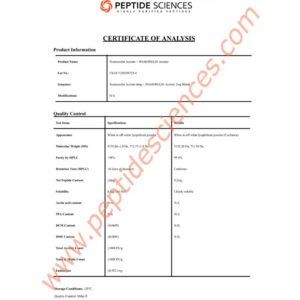 Tesamorelin, Ipamorelin 8mg (Blend) - Peptide Sciences 12 Tesamorelin, Ipamorelin 8mg (Blend) - Peptide Sciences - Image 6