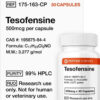 tesofensine 500mcg 30 capsules peptide sciences peptideo 379