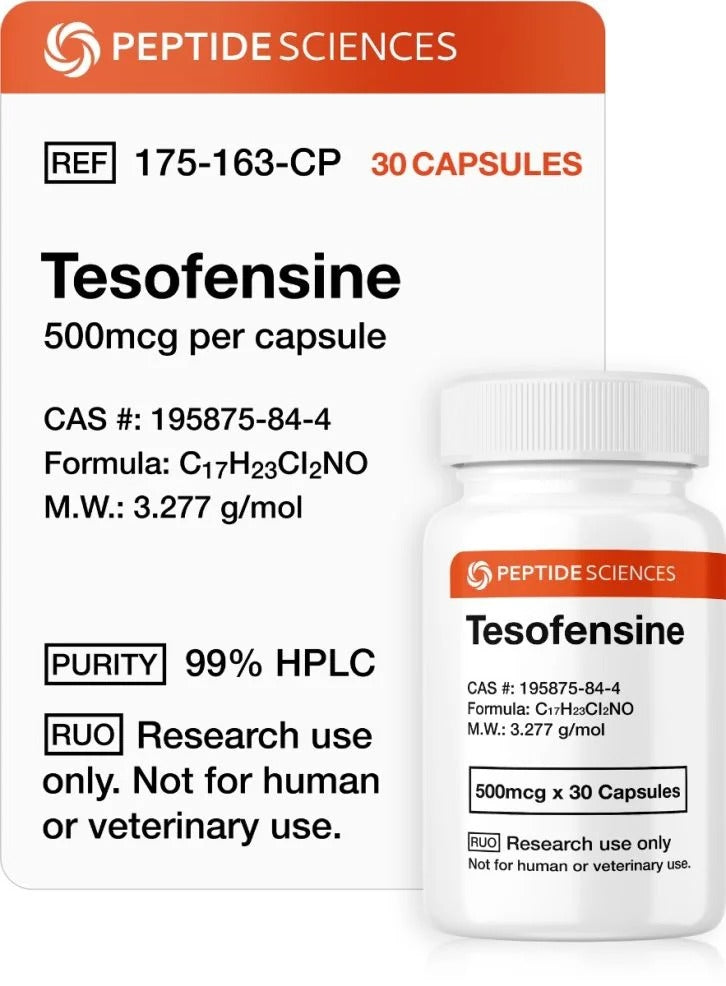 Tesofensine 500mcg (30 Capsules) - Peptide Sciences 1 Tesofensine 500mcg (30 Capsules) - Peptide Sciences