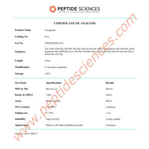Alternative view of Tirzepatide 30mg - Peptide Sciences