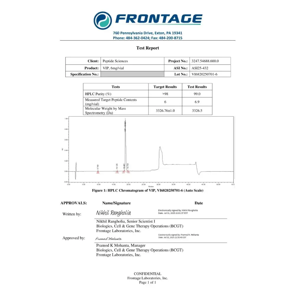 VIP 6mg - Peptide Sciences 7 VIP 6mg - Peptide Sciences - Image 7